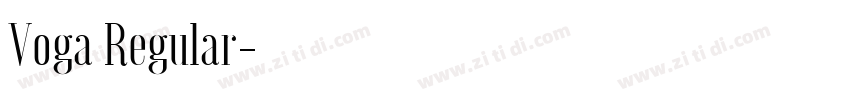 Voga Regular字体转换
